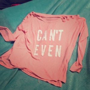 Coral long sleeves t shirt